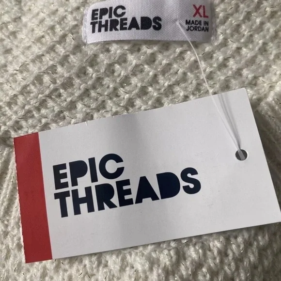 NWT EPIC THREADS Big Girls Double-Ruffle Pullover Sweater XL (1422)‎ - Picture 6 of 9